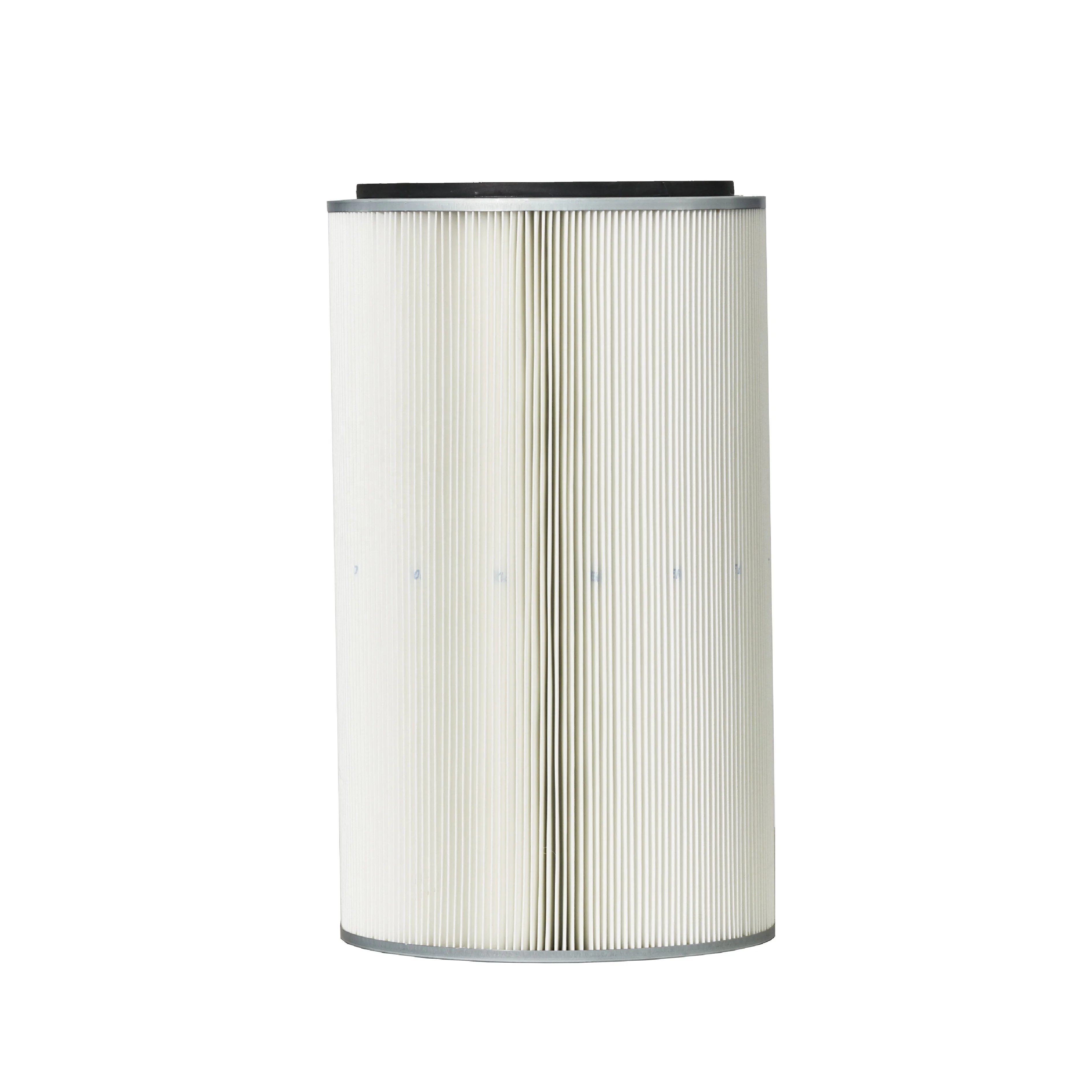 Industrial Pleated Polyester Filter Element Cartridge For Dust Collector Above MERV 15 Level