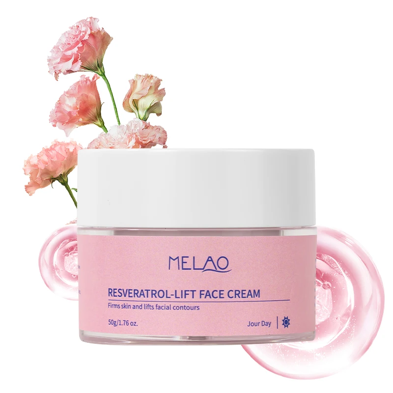 Environmentally Friendly Instant Face Lift Hyaluronic Acid Retinol Resveratrol Lift Face Cream Refillable Jar