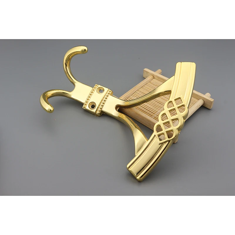 High Quality Zinc alloy zamak Metal Decorative coat Hook with double hanger for hange clothes for kitchen bedroom sitting room