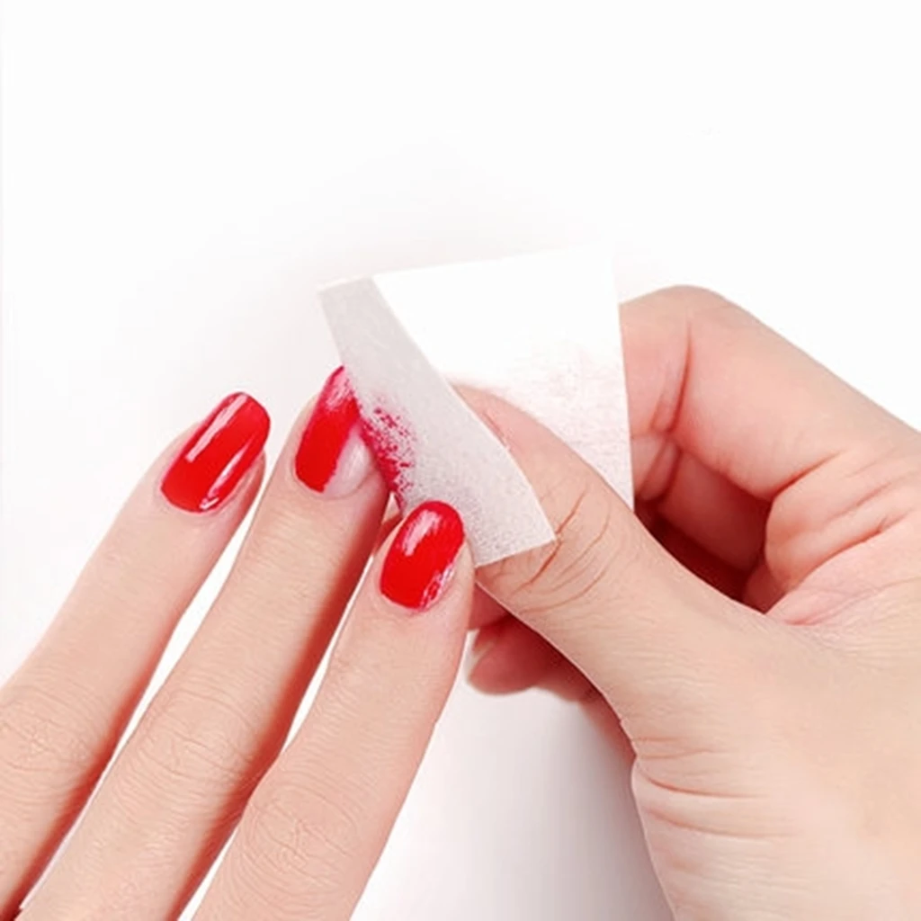 Factory Wholesale Customized White Nail Polish Remover Wipe Cotton nail wipes Pink Nail Wipes