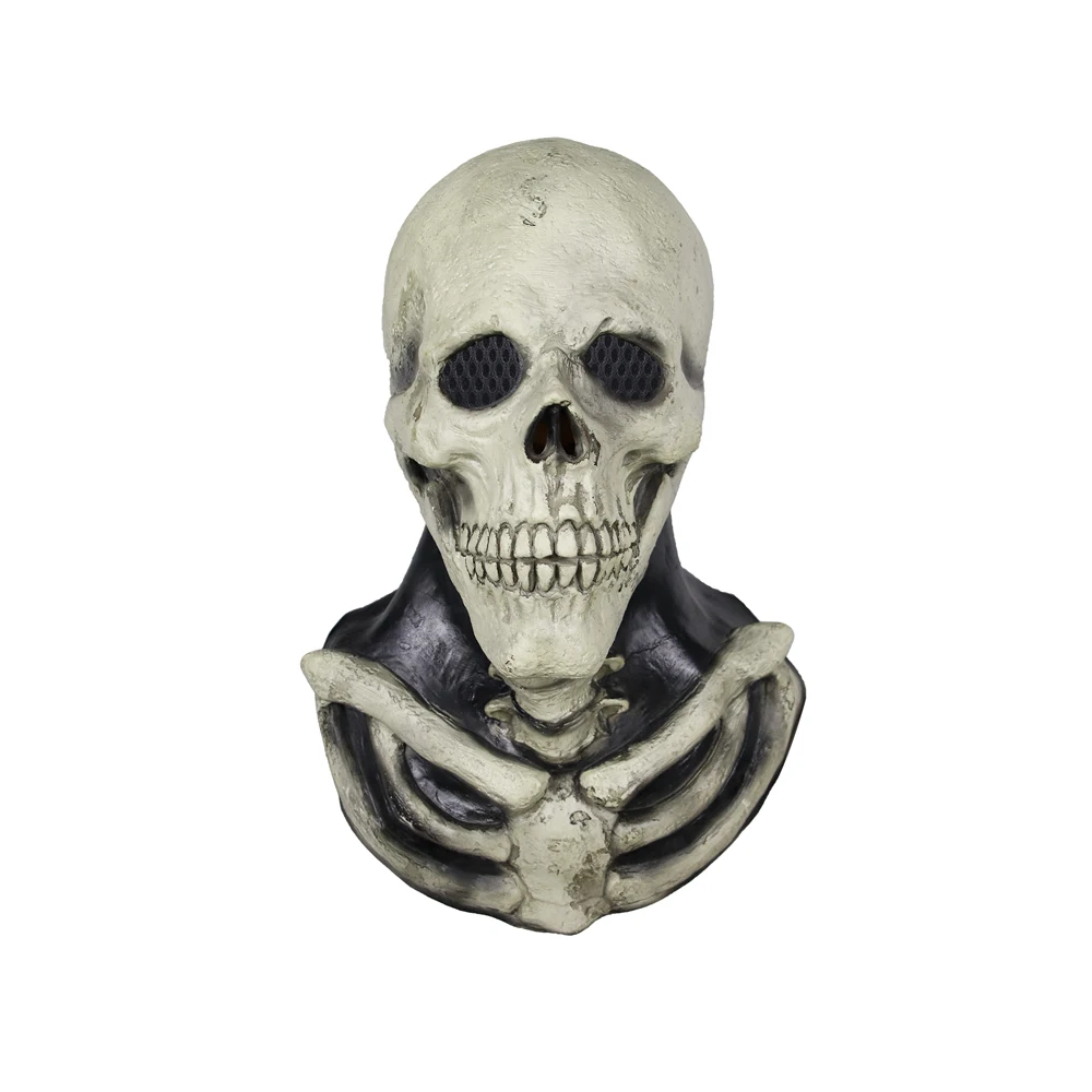 
Molezu ODM Halloween Horror Mask Skull & Skeleton Realistic Creepy Scary Latex Face Cosplay Silicone Full Head Mask 