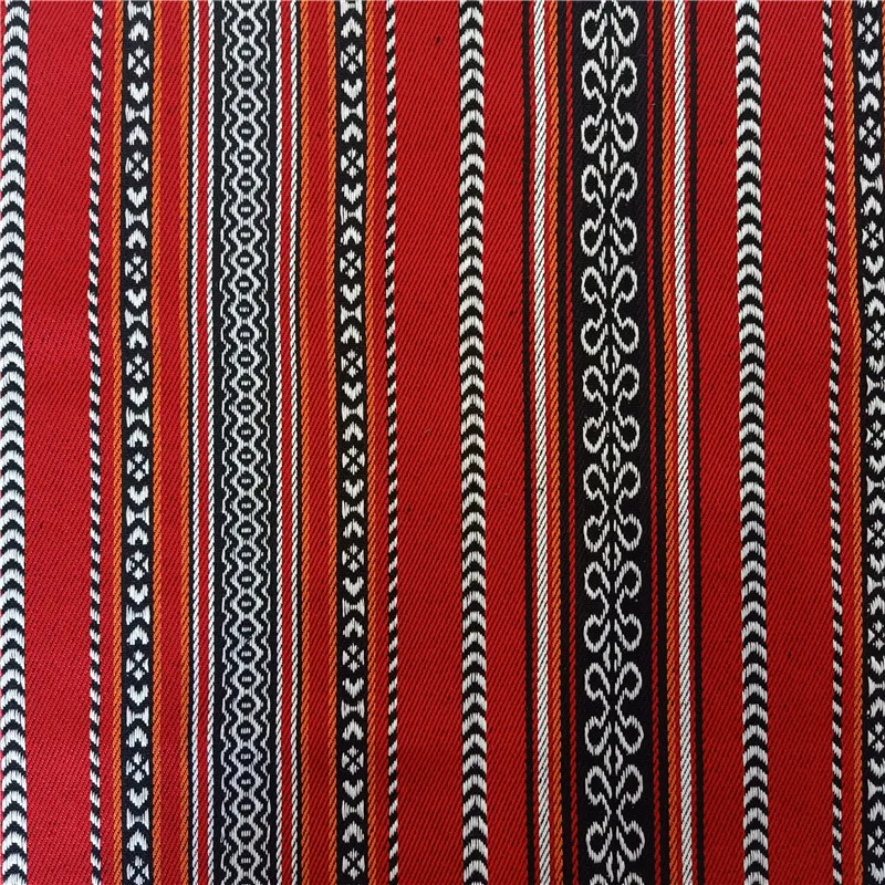 Yarn dyed arabic sadu jacquard fabric polyester cotton fabric middle style fabric for tent