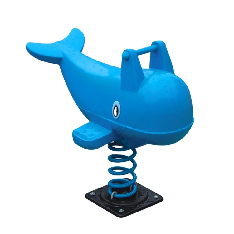 See&saw Elephant for Kids Outdoor Playground Rocking Spring Horse Toddler Seesaw Plastic Spring Rider