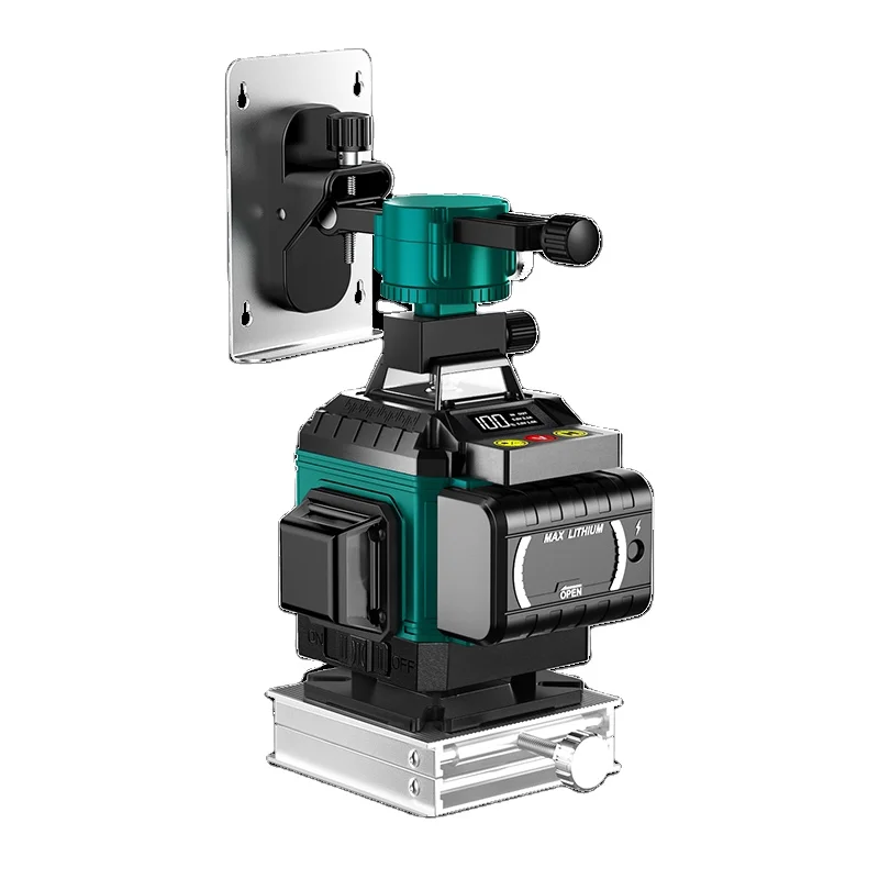 Green 16 line 4d 360 rotary laser level lcd display digital