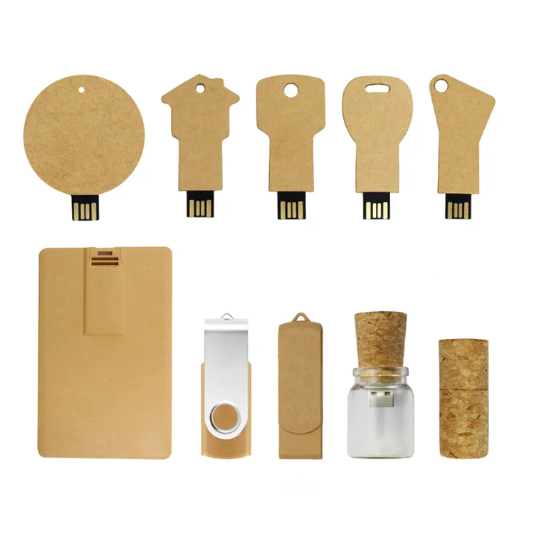 Key Wood USB Custom Disk High Speed Memory Stick Eco-friendly Factory Thin Black Usb Fash Drive Pendrive 16GB Usb2.0 3.0