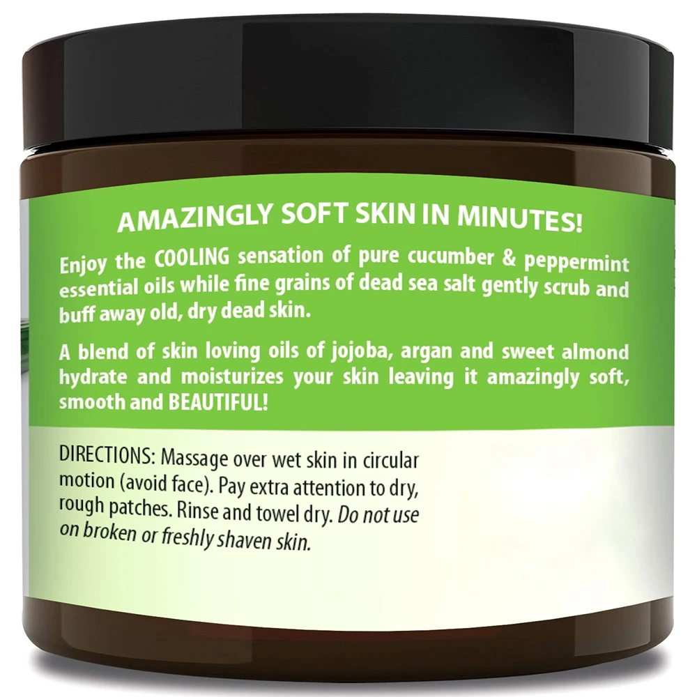 Scrub Body Exfoliating Sea Dead Salt Coconut Face Best Sugar 250g