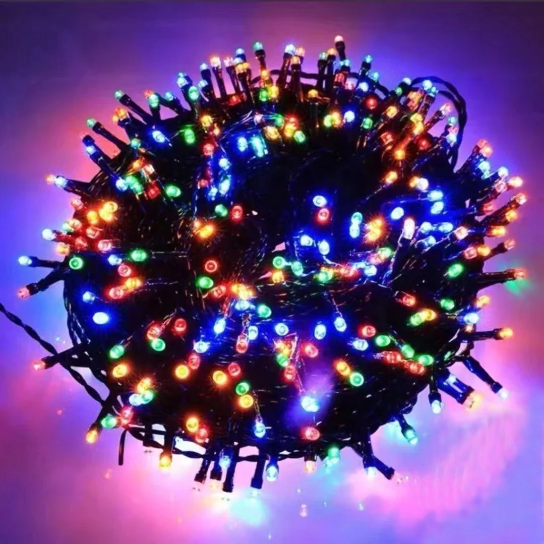 WTL 100LED 200LED Landscape Waterproof String Bulb Outdoor LED Christmas Tree Decoration Decorative Lighting Solar Garden Lights