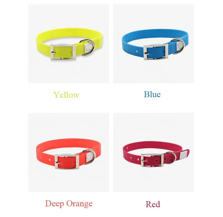 Nibao Eco-Friendly PVC Coated Dog Collar Durable Pet Collar , Waterproof Pet Vinyl PVC Dog Collar