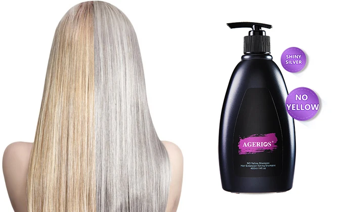 Sulfate Free Purple Shampoo Toning Purple Shampoo for Color Treated Blonde Grey Hairs