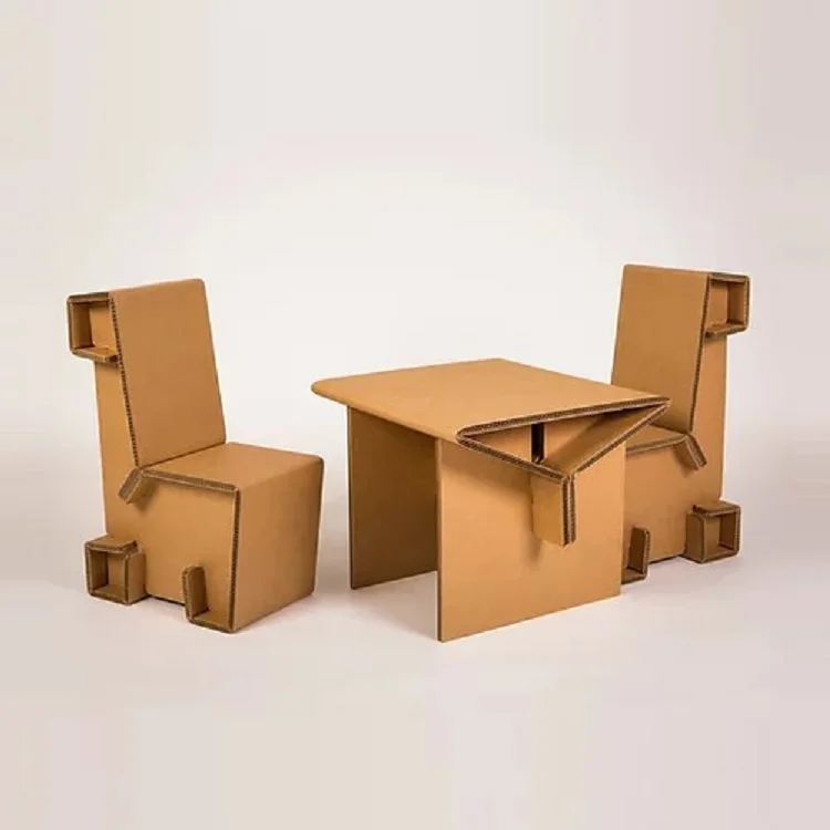 Hot Sale Customized Folding Cardboard Display Cardboard Furniture for Table and Chair