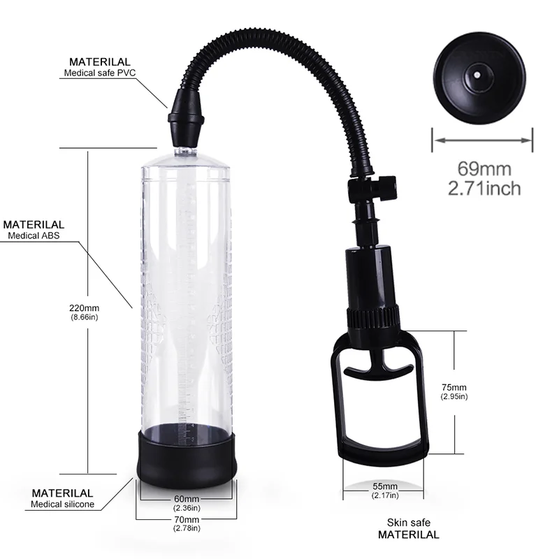 GF S16 Cock Extender Device New Men Handsome Up Vacuum Penis Pump Enlargement