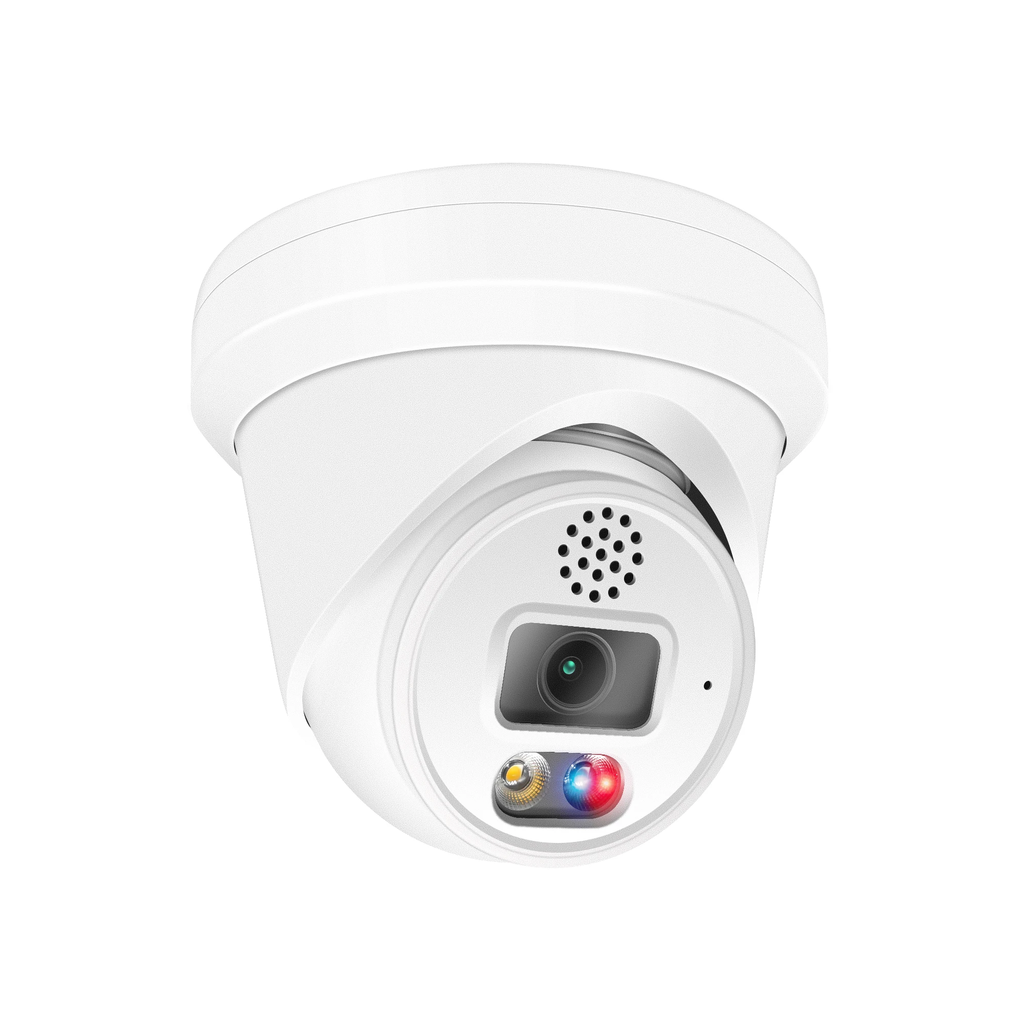 NDAA 8MP face detection Security Camera,Intelligent detections, two-way audio with Micro SD,Red&Blue active deterrence camera