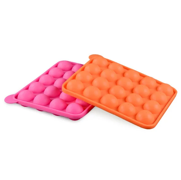 20  Hole Round Ball Shape Silicone Lollipop Molds For Lollipop Party Holidays Cupcake Baking Silicone Molds