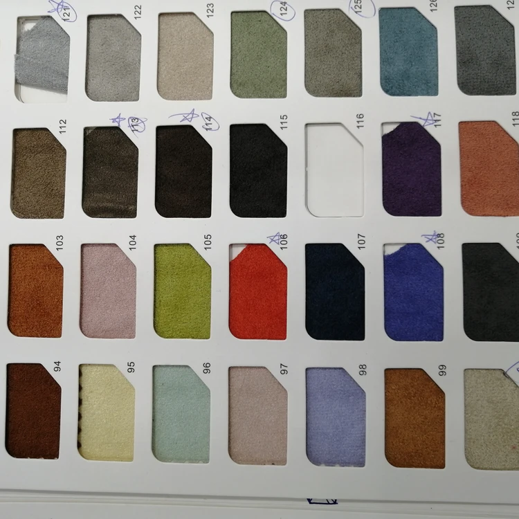 New Product Hot Sale 100%Polyester 180gsm knitted Faux Deer Suede Inelastic Solid Color Fabric For Shose And Jacket