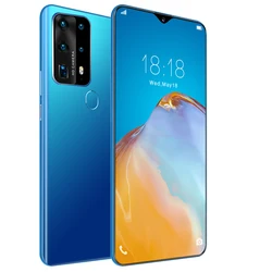 Low Price  Ultra-thin Smartphones P40 Pro+ with 6.7 Inch Screen Smartphone with Face UnLock Cellphone Dul SIM Cards