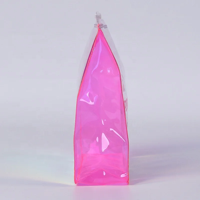 Custom Logo PVC Makeup Bag Organizer Travel Pouch Glitter Cosmetic Bag