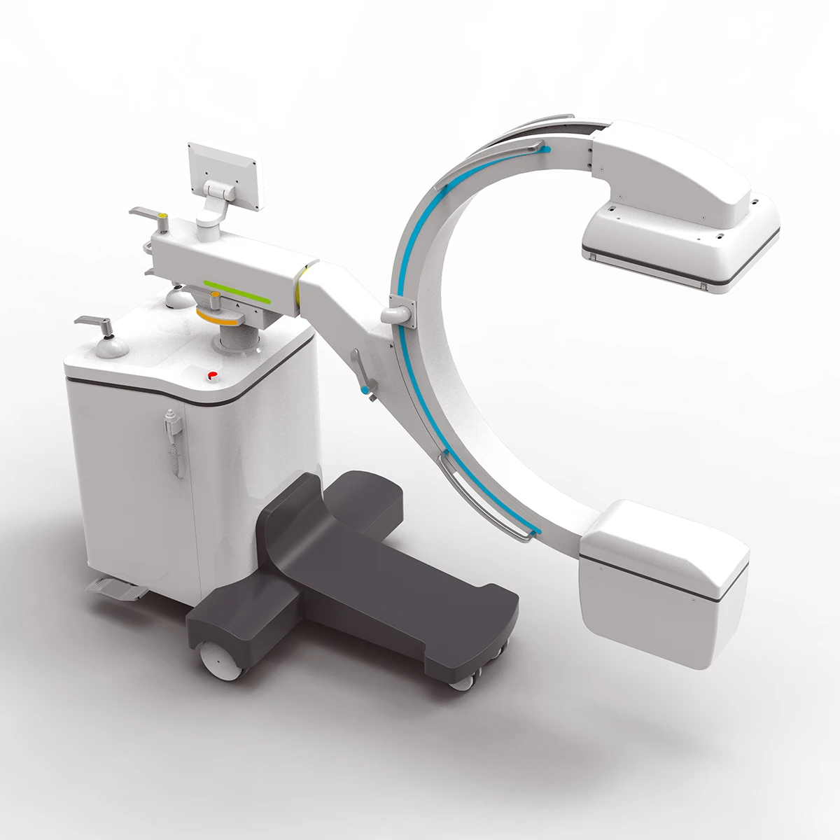 High Frequency 5.6kw Mobile Digital FPD C-arm fluoroscopy surgical x ray c arm machine MSLCX50