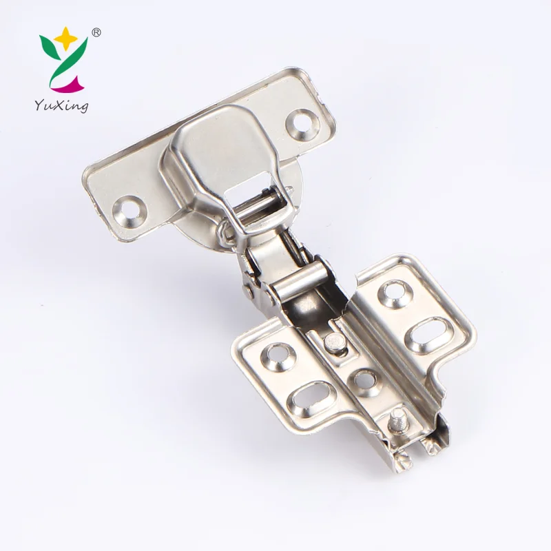 YUXING High Quality Iron Bisagras Para Muebles De Cocina Clip On Full Overlay Furniture Cabinet Hinge For Kitchen