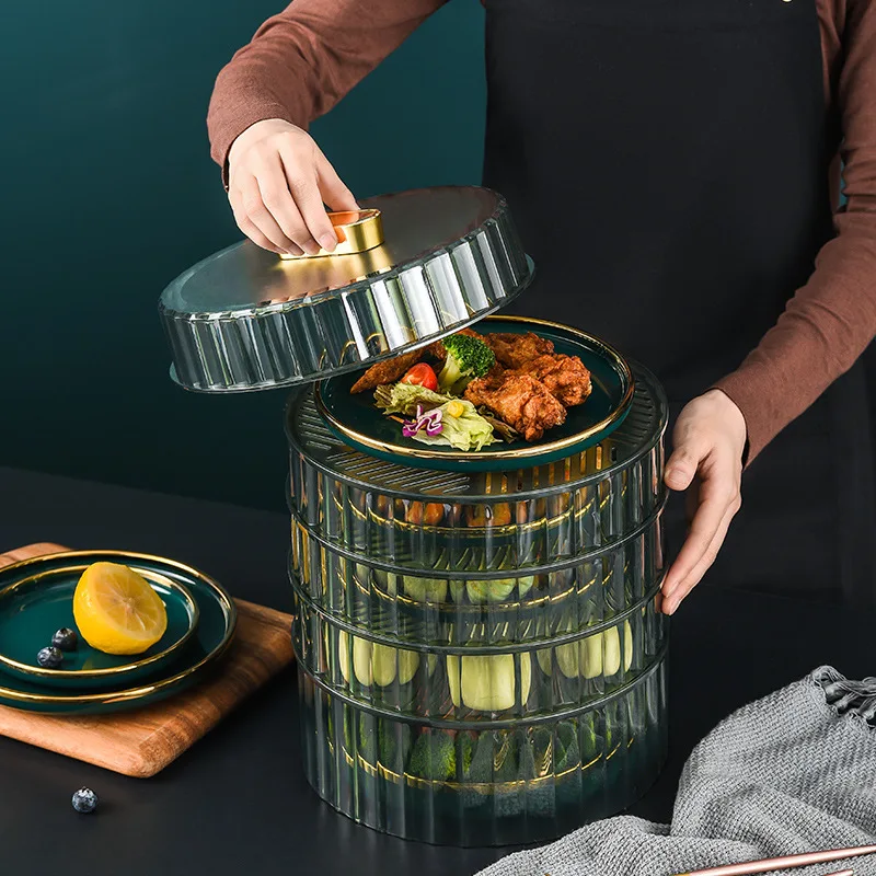 Прозрачный популярный Штабелируемый пищевой контейнер taizhou 2020 amazon новый многослойный выдвижной Туан saji пищевой контейнер изоляционный Плетеный пищевой контейнер