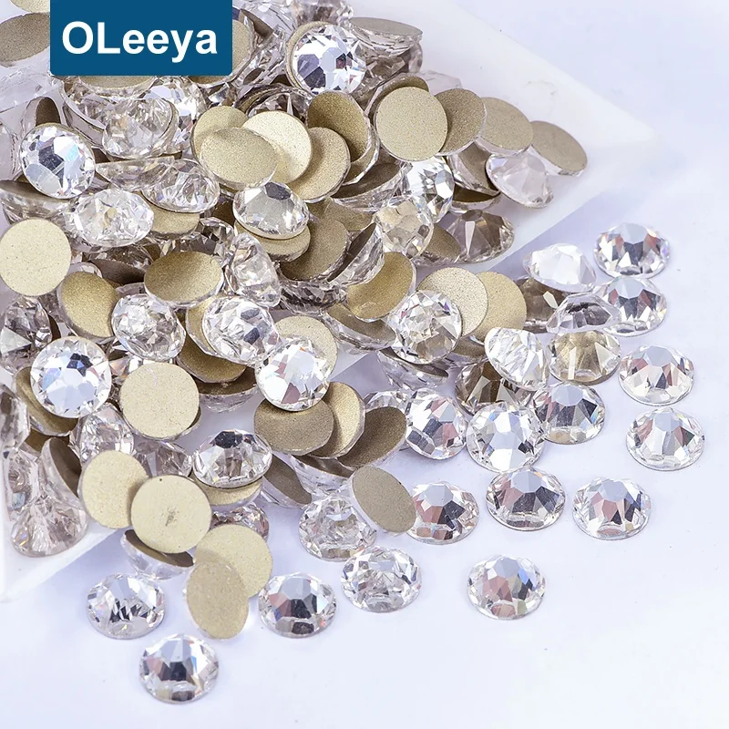 Wholesale High Quality 2088 Glass Non Hotfix Crystal Stone SS20 16 Cut Facets Non Hot Fix Rhinestone For Wedding Dresses