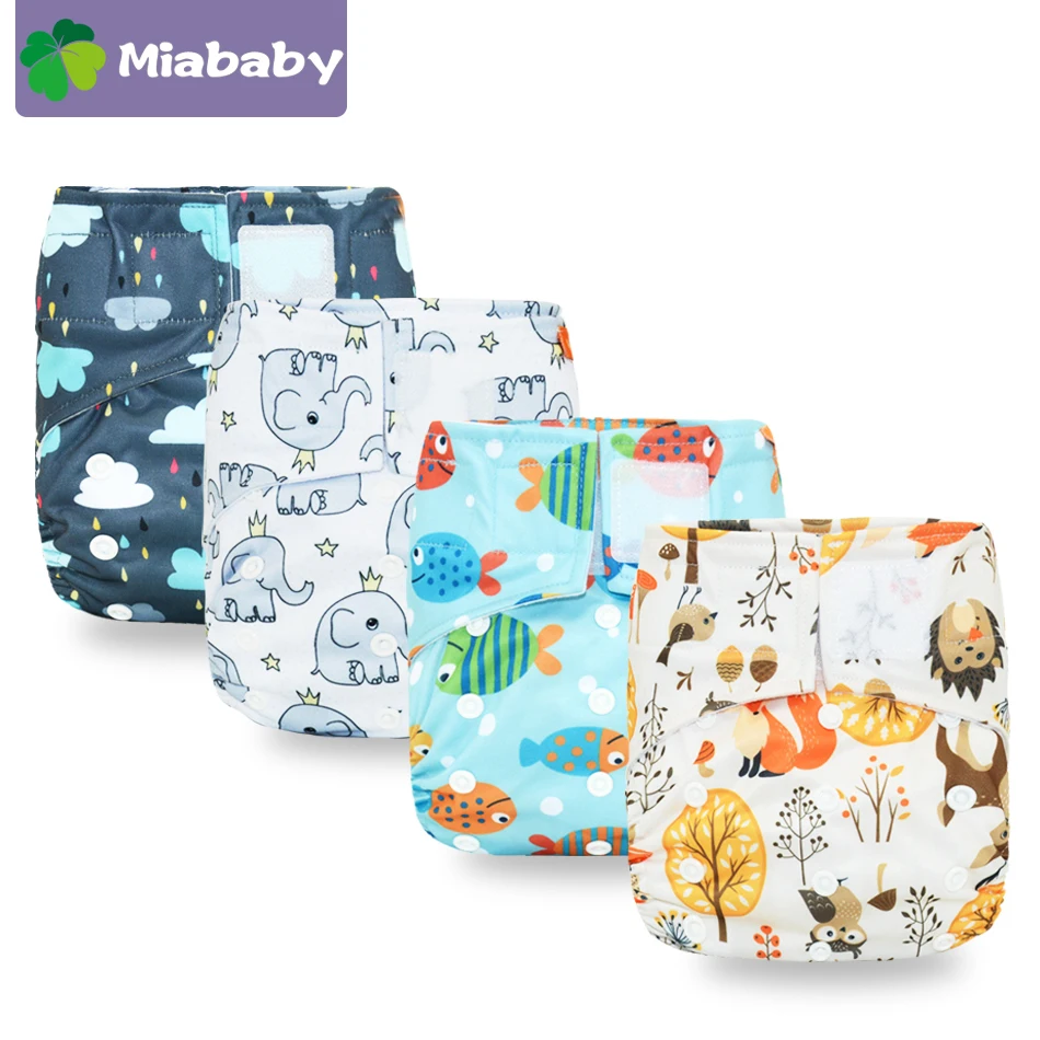 Тканевые подгузники MiaBaby от производителя тканевые подгузники регулируемый размер Детские Моющиеся Многоразовые карманы
