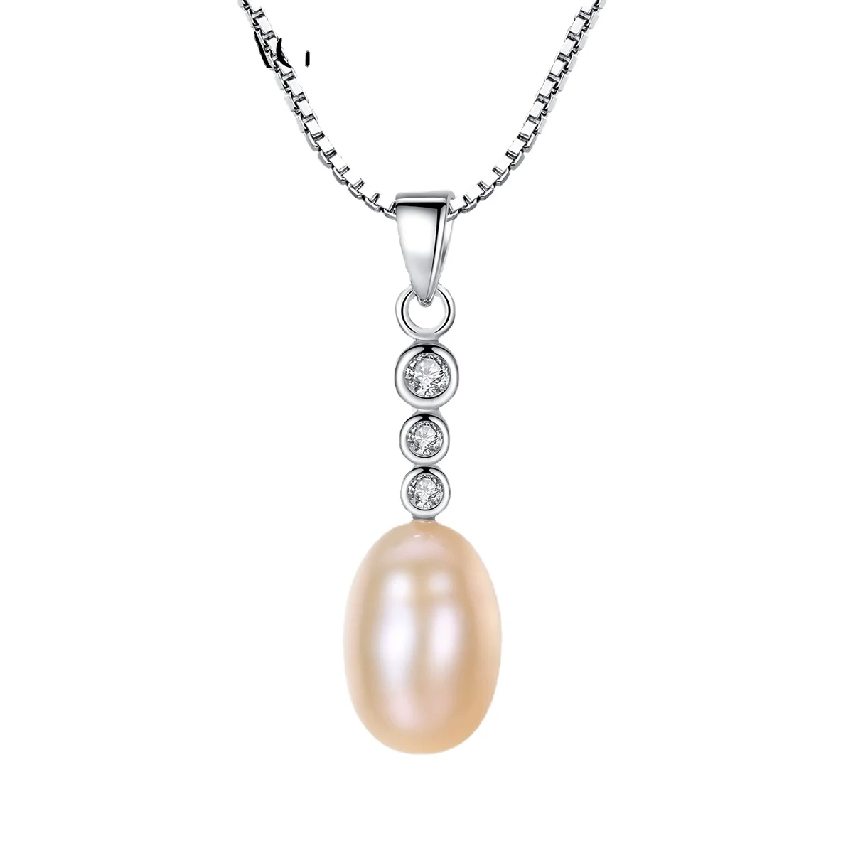 Пользовательские 2024 модные ювелирные изделия 925 стерлингового серебра пресноводный жемчуг ожерелье высокого качества женские свадебные украшения