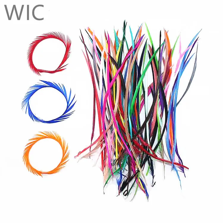Wholesale Price 12-18cm Dyed Color DIY Loose Stripped Goose Biot Feathers Garments Dresses for Crafts Costume Decoration