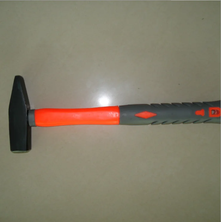 German Type Machinist Hammer With Fiberglass TPR Handle
