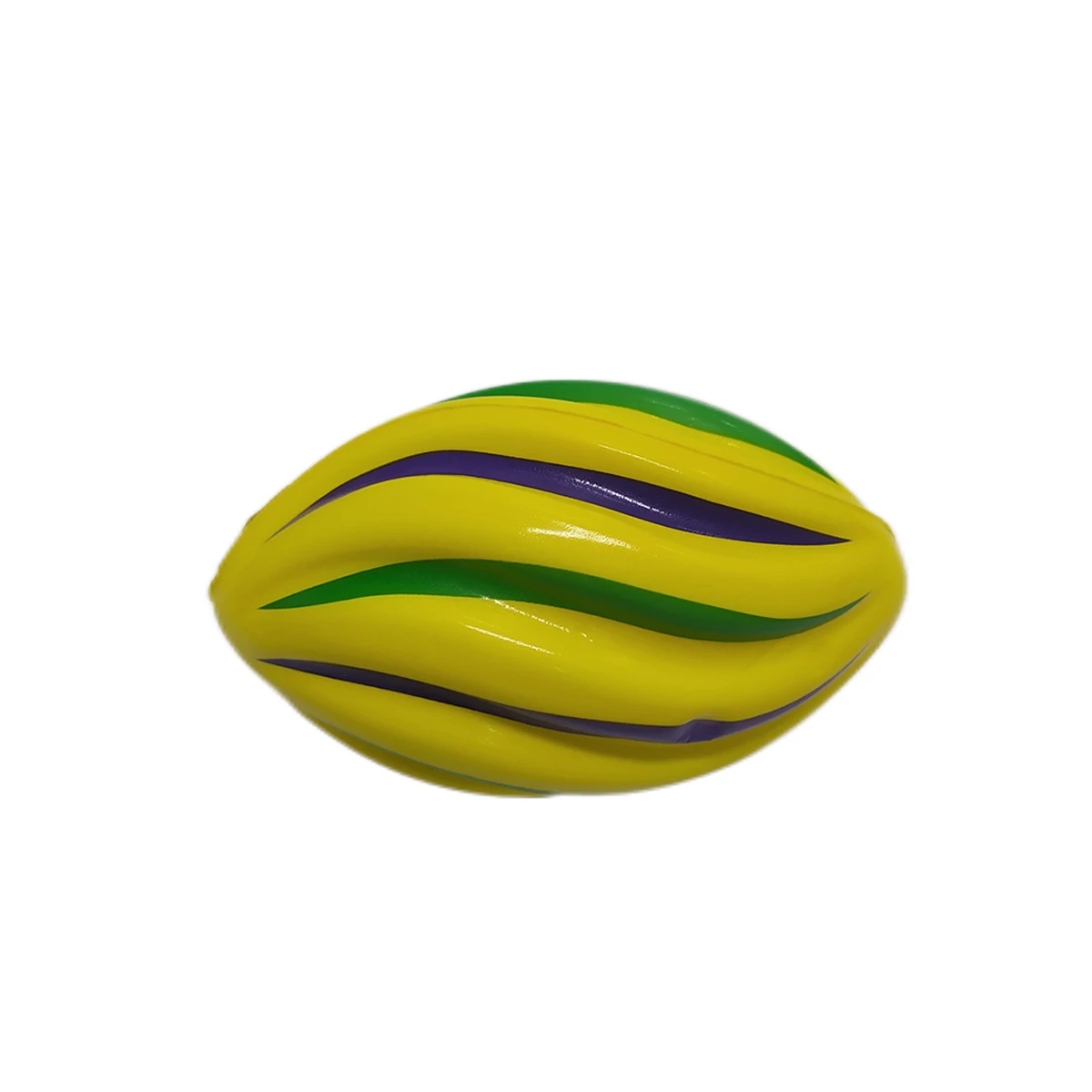 Factory wholesale PU foam American Football anti stress squeeze toys sports ball for kids Spiral swirl Football stress reliever