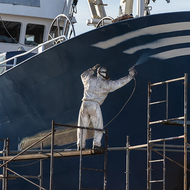 Manufacturer hot sale anti-rust and anti-corrosive chlorinated rubber anti-fouling paint for ship bottom and marine facilities