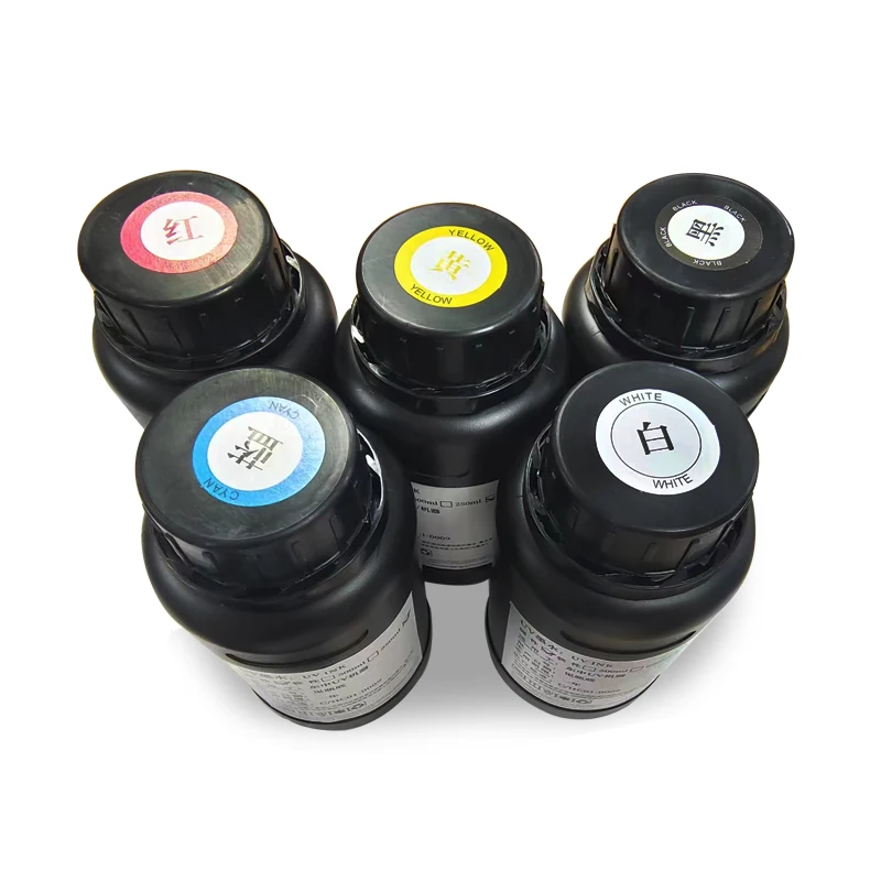 DOMSEM 250ML LED UV INK TX800 XP600 L800 L1800 L805 DX5 DX7 DX10 DX4 DX6 Printhead for Epson 1390 R1800 R1900 UV Printing Ink