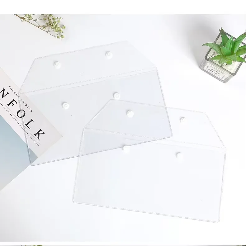 Custom Logo Pvc Eva Poly Apparel Bag Plastic Button Packaging Stationery Bag For Phones Keys