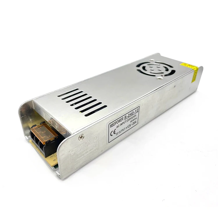 hot sale dc 12v output 240w 20a power supplies switching for led lighting