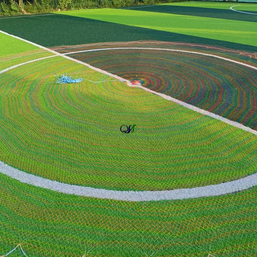 Chinese Manual Customization Pure Handmade High Strength Line Rainbow bottom pockets Fishing Cast Net