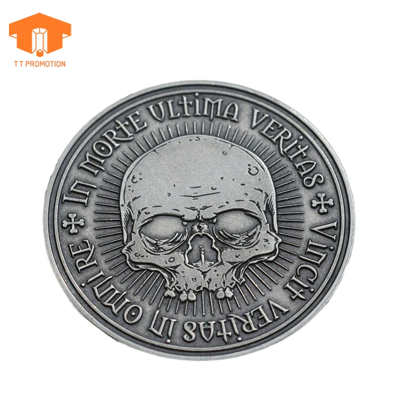 Коллекционер токенов Хобо никелевые ветеранские монеты кордкосовый EDC монета смерти серебряный медальон