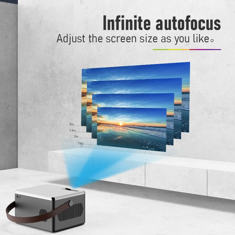 BLJ-480 Protection design of lens cover of projector 480P physical resolution 80ANSI lumens high brightness silent fan