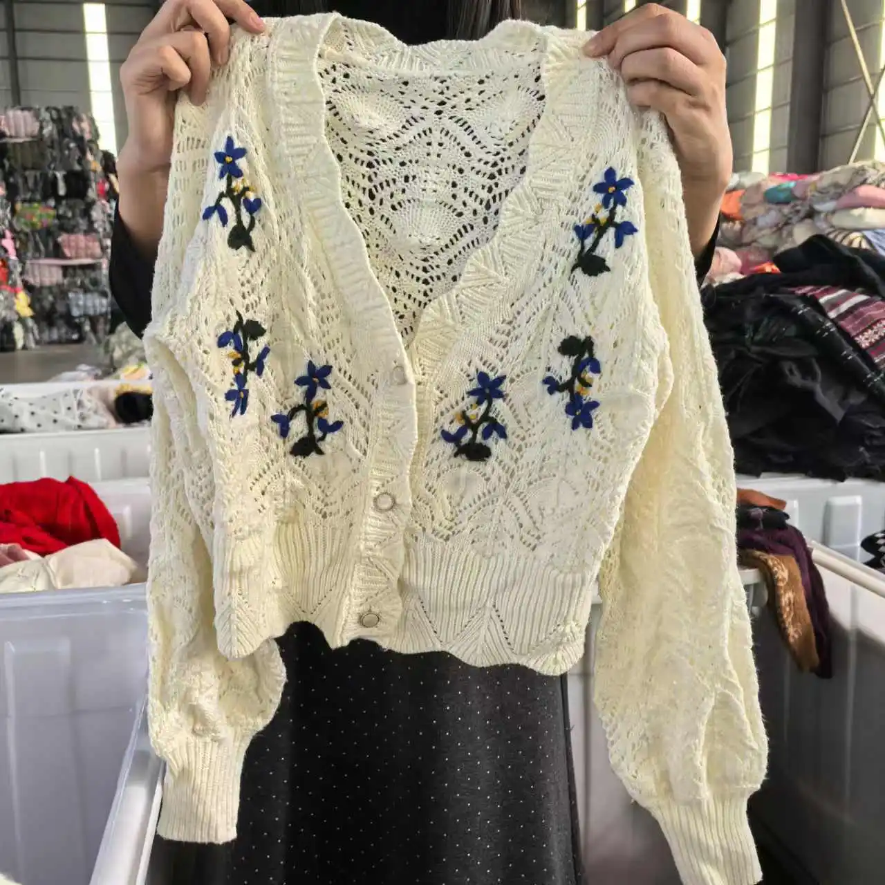 Женский трикотажный кардиган