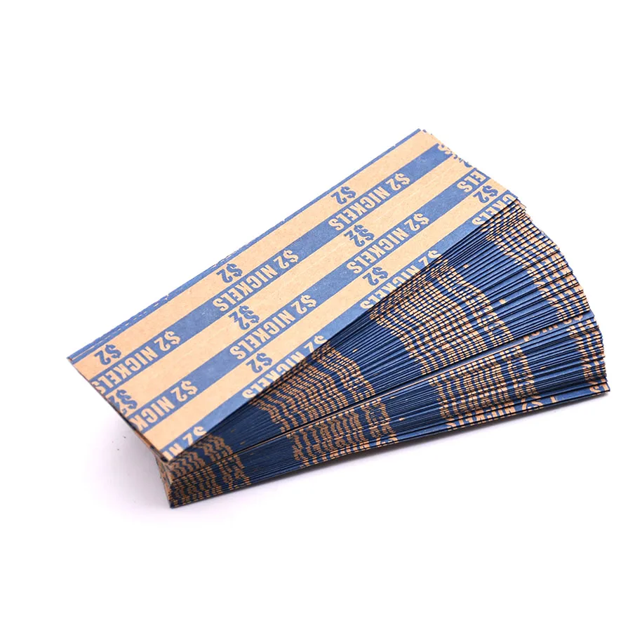 Coin Sorters Tubes Bundle of 4 Color-Coded Coin Tubes and 100 Assorted Coin Wrappers for Bank