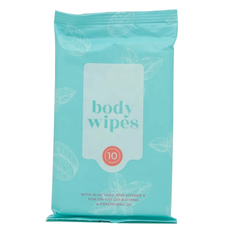 Organic Incontinence Sporting Underarm Disposable Full Body Care Wash Wet Wipe