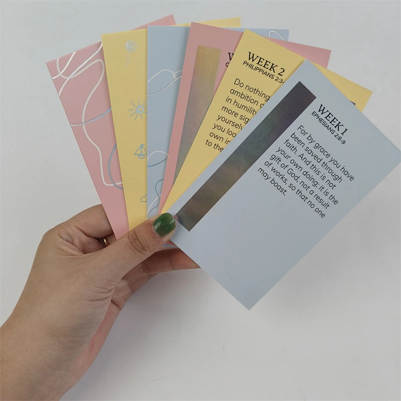 Coated paper 400/800/1000/1200gsm holographic printing thank you card custom business card printing