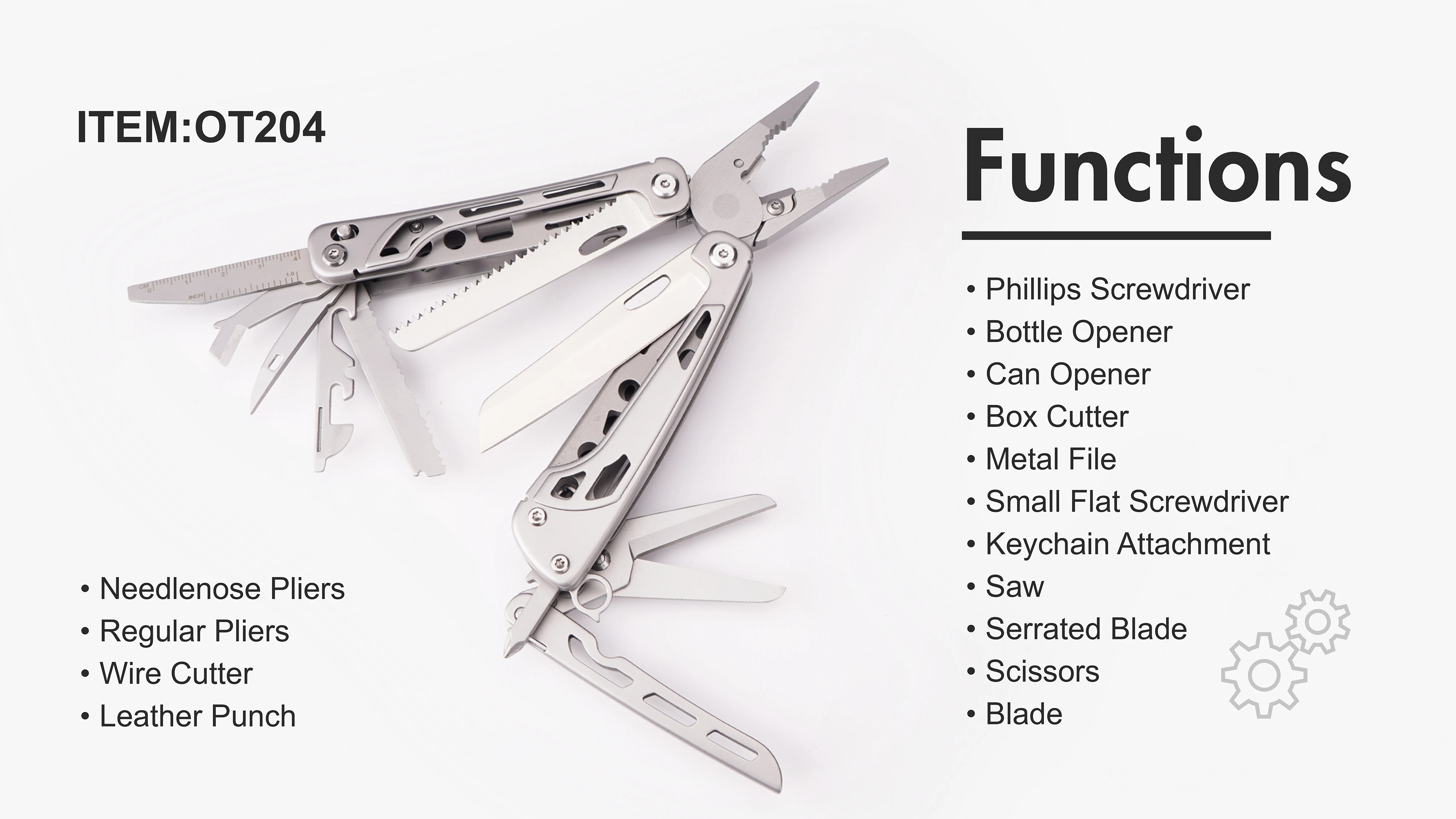 Alocs Foldable Outdoor Survival Tools Camping Hiking Emergency Multi Function Tactical Pocket Knife Pliers Multi Tools Pliers