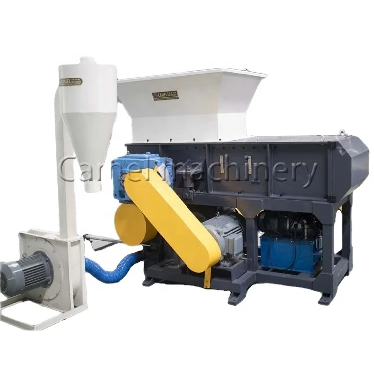 Single Shaft Plastic Shredder Crusher Industrial Bottle Pipe Recycling Single Shaft Plastic Shredder Machine