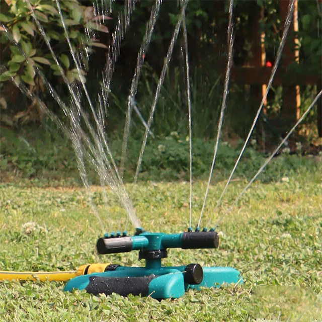 Manufacturer Plastic 360 Automatic Rotary Water Sprinkler Lawn Garden Sprinkler