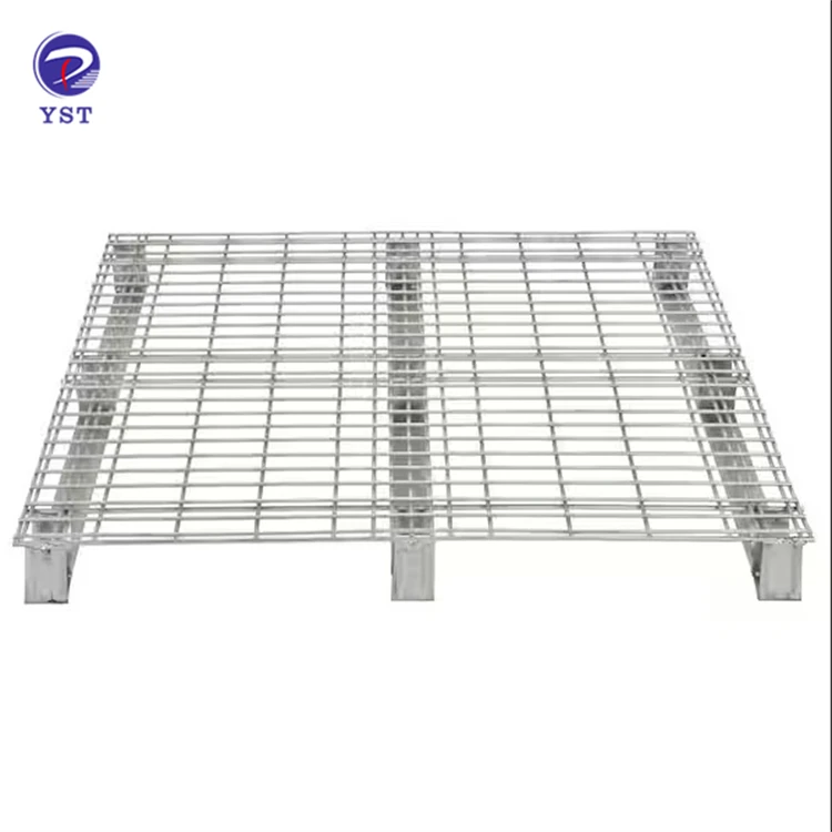 Zinc Welded Galvanized Storage Light Weight Steel Wire Mesh Pallet