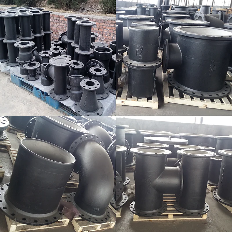 ISO2531 EN545 FBE Coating Ductile Iron Tyton Joint Double Socket 45 Degree Bend