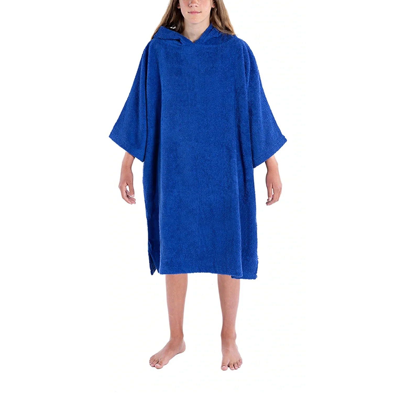 Organic Cotton Kids Towel Fleece Change Robe Unisex Children Warm Drysuits