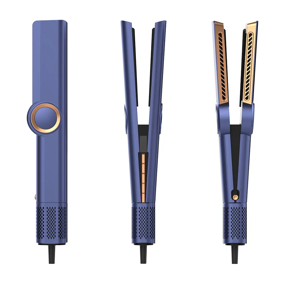 Mesky hot tools two in one air flow air styler screen touch wet to dry hair straightener and dryers machine