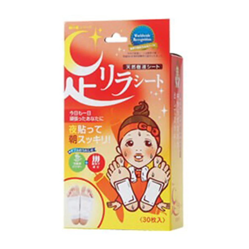 Japan wholesale 30 sheets healthy and safe chili warm detox foot patch for cold people