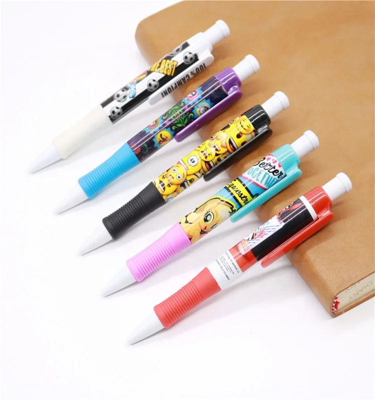 Wholesale full color printing transfer fat ballpoint pen with PK