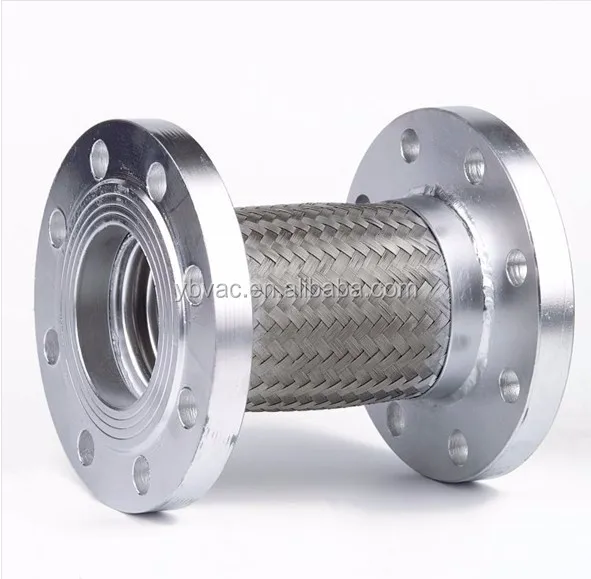 Metal braided flexible hose high pressure with flanges